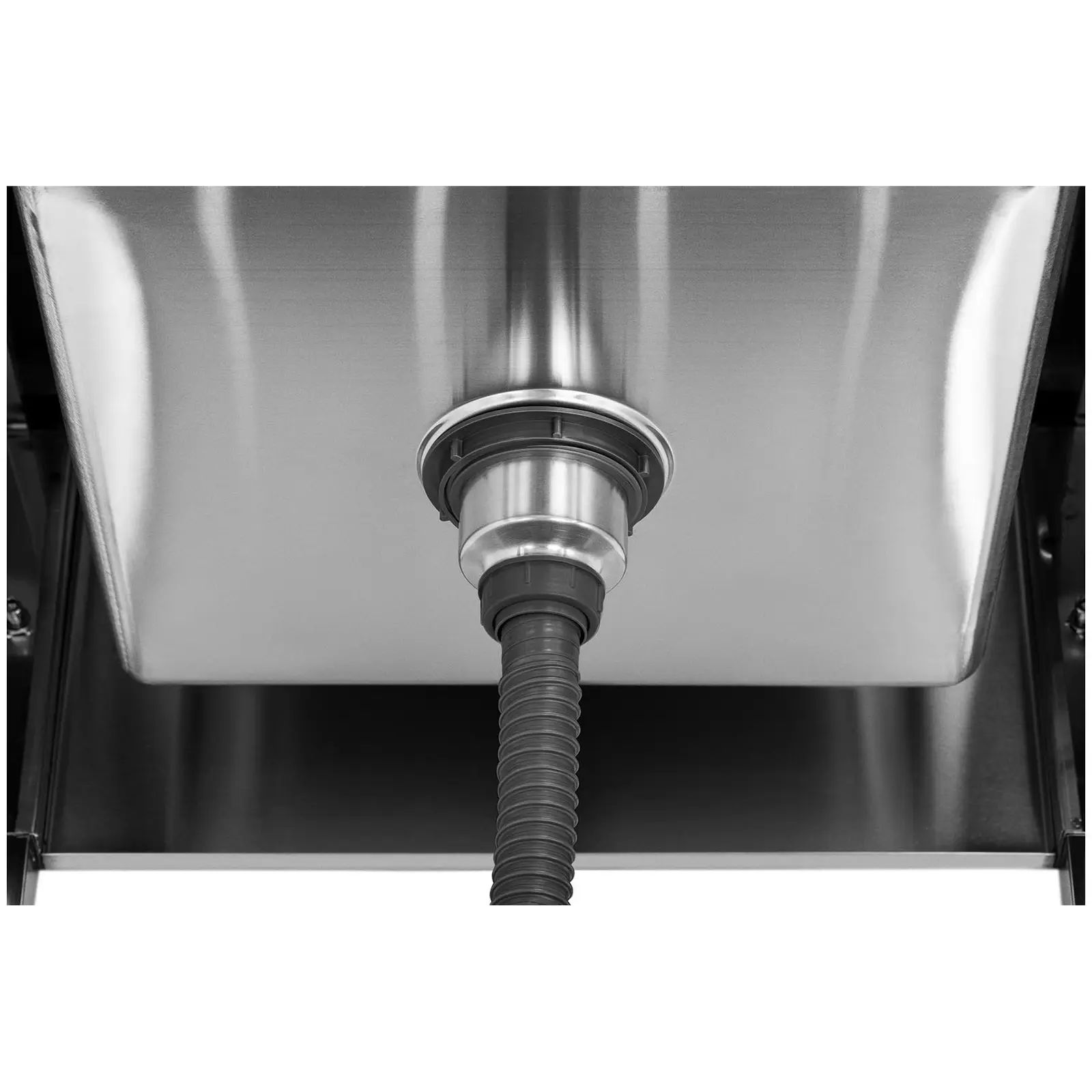 Évier professionnel - 1 bac - Inox - 40 x 40 x 25,5 cm (Avec pieds: Oui)