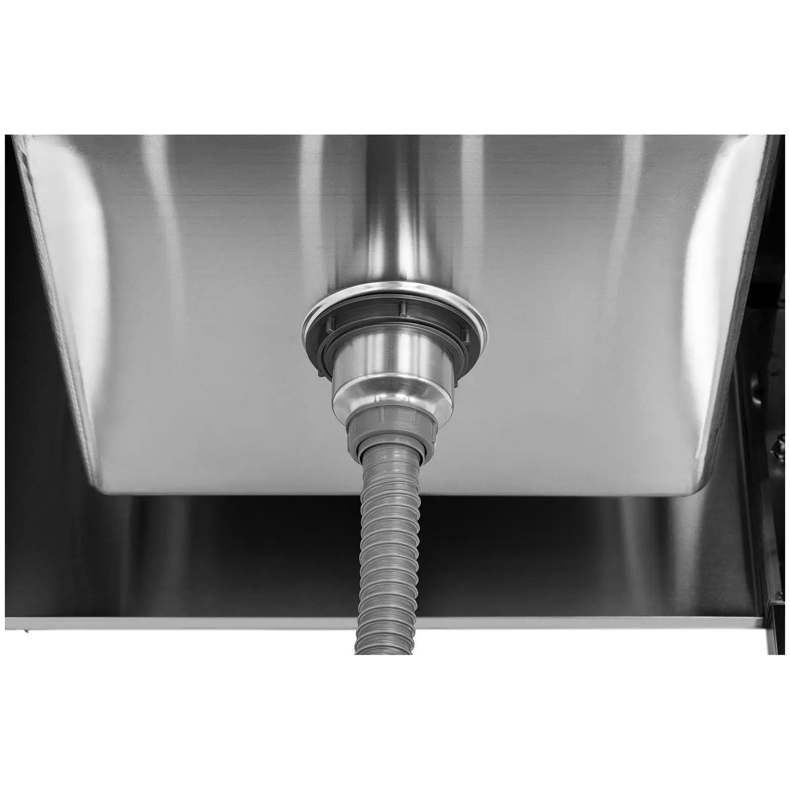 Évier professionnel - 1 bac - Inox - 49 x 42 x 24,5 cm (Avec pieds: Oui)