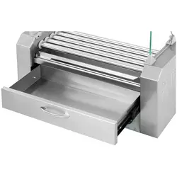 Hot Dog Grill - 5 rollers - warming drawer - stainless steel