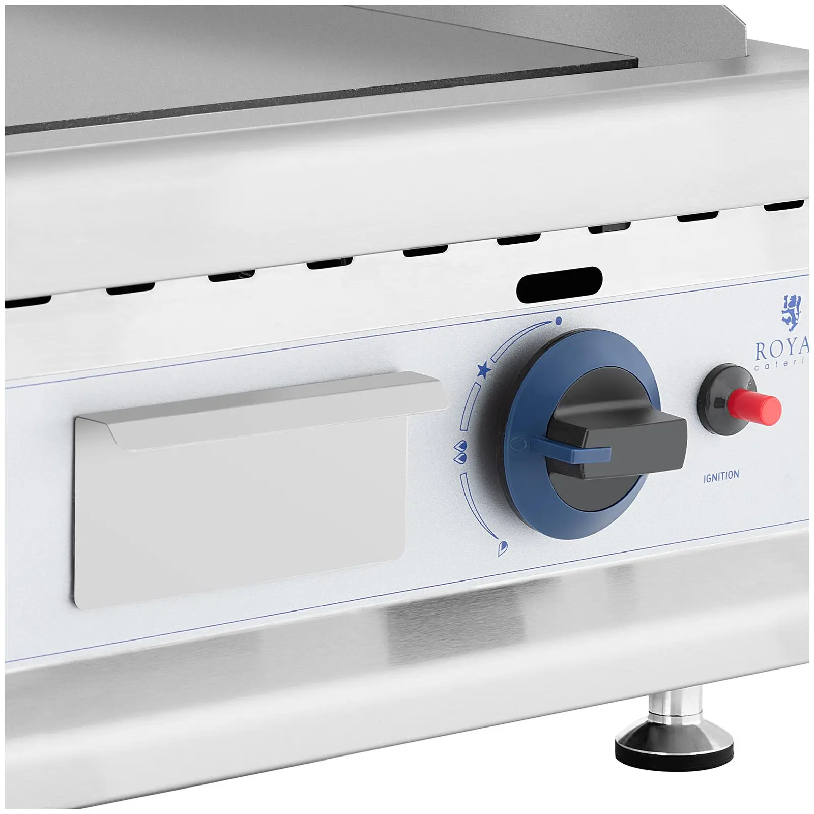 Plancha à gaz - 35 x 40 - 3,000 W - Propane/butane - 0,03 bar (Pression maximale: 0.03 Bar)