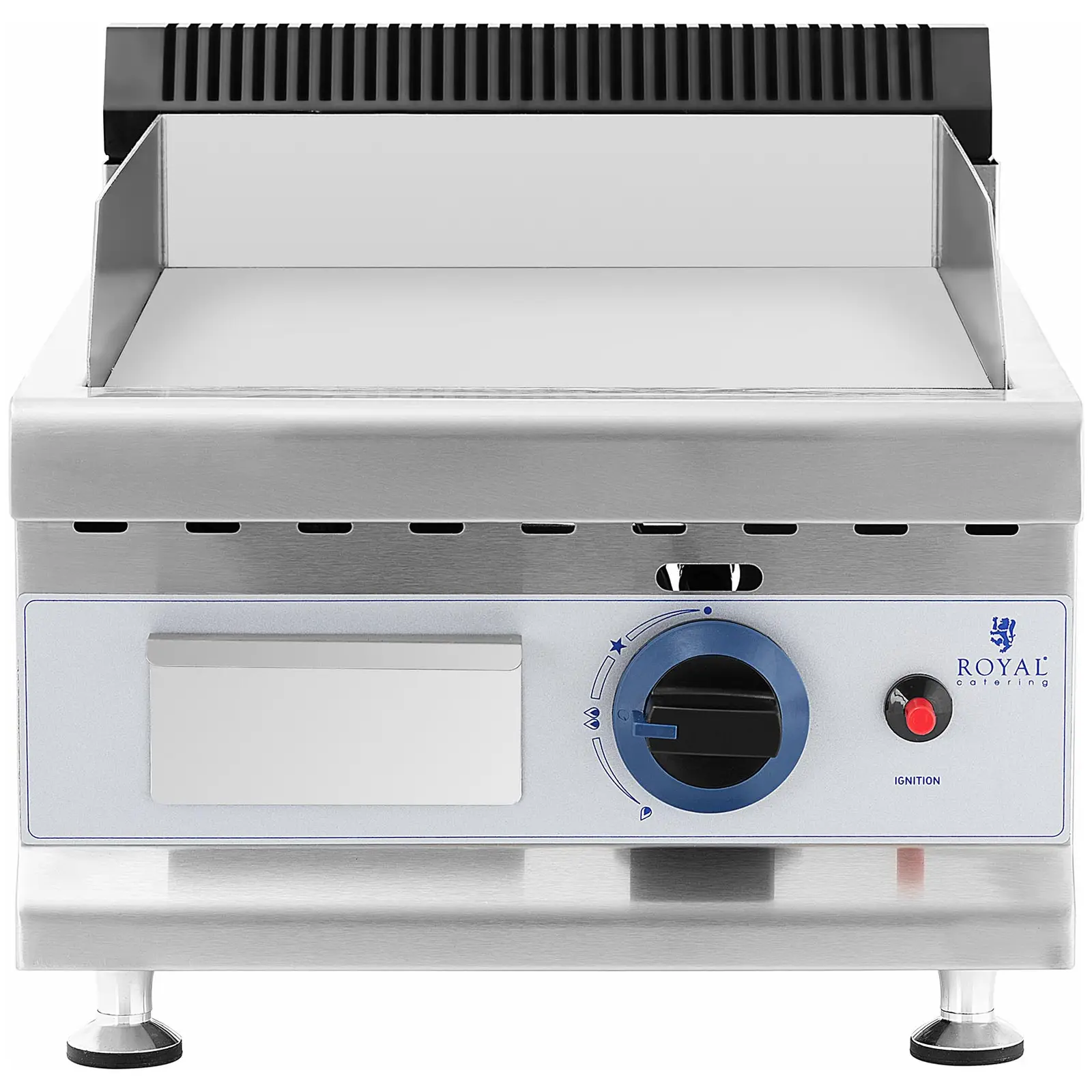 Plancha à gaz - 35 x 40 - 3,000 W - Propane/butane - 0,03 bar (Matériau(x): Acier inoxydable)