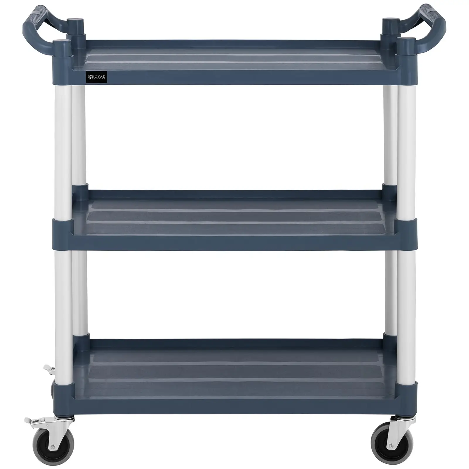 Chariot de service - 3 plateaux - 150 kg (Nombre de freins: 2)