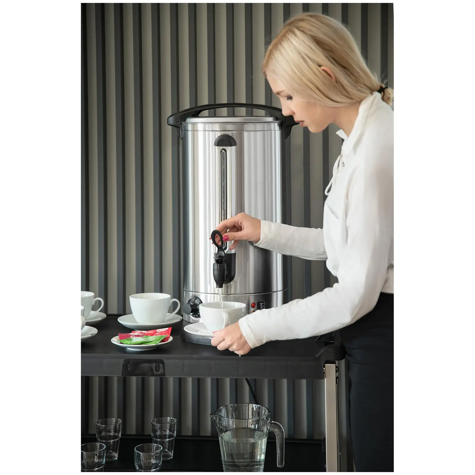 Varný termos - 20,5 l - 2 500 W - dvouplášťový (Vnější ukazatel hladiny vody: Ano)