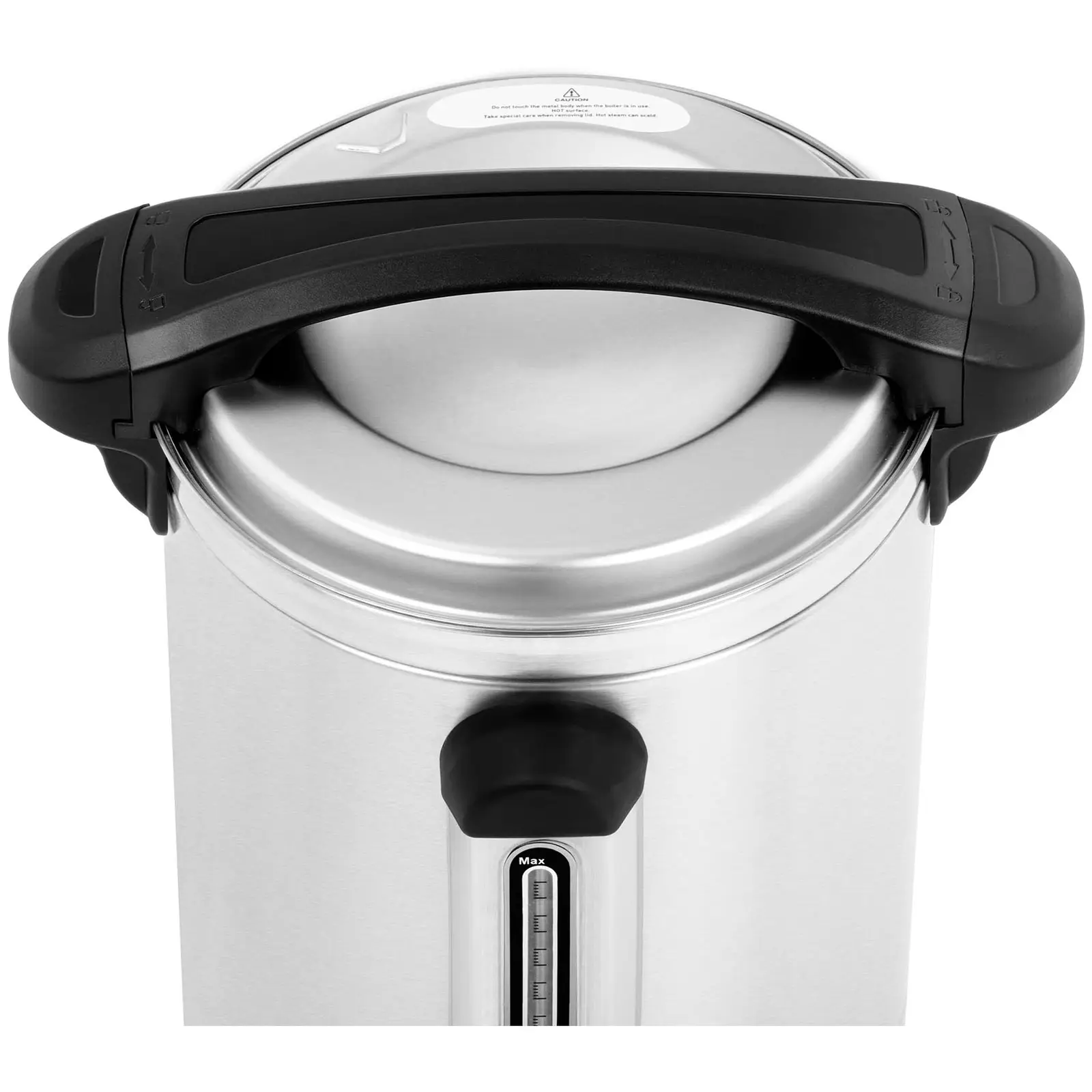 Chaleira para água quente - 8,7 l - 1500 W - aço inoxidável - de parede dupla