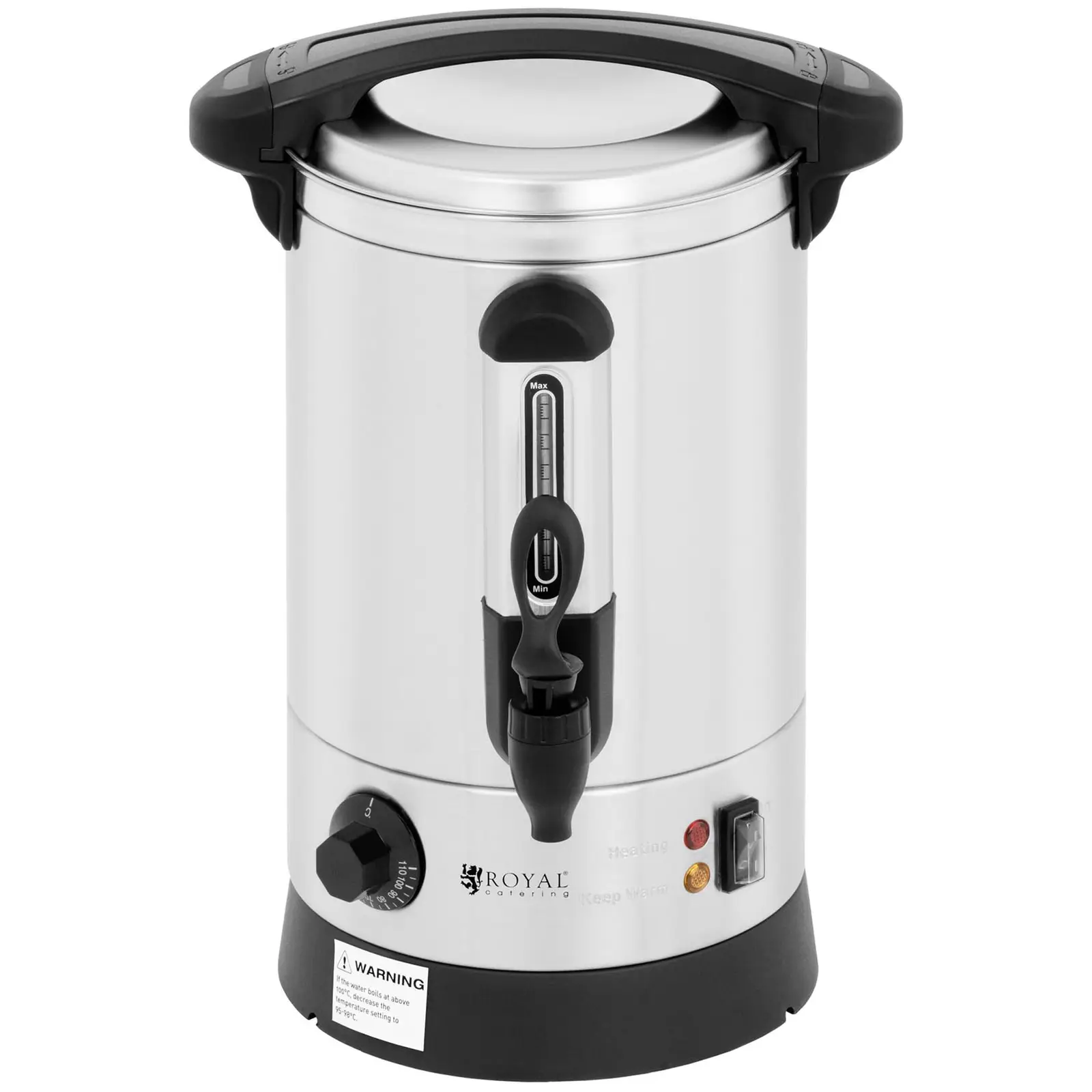 Distributeur d'eau chaude - 6,5 L - 1 500 W - double paroi (Couleur(s): Argenté)