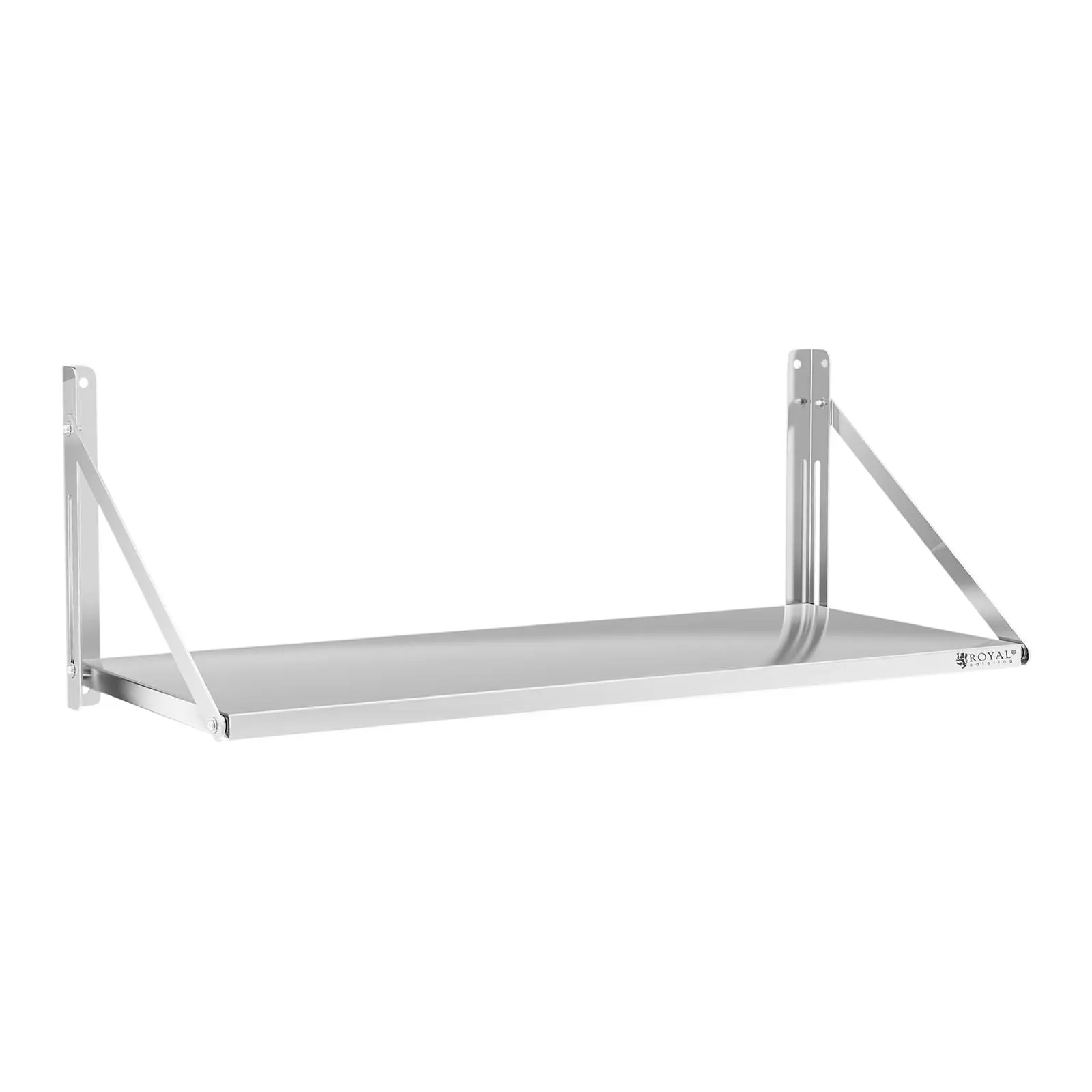 Wall Shelf - foldable - bar design - 120 x 45 cm - 40 kg - stainless steel