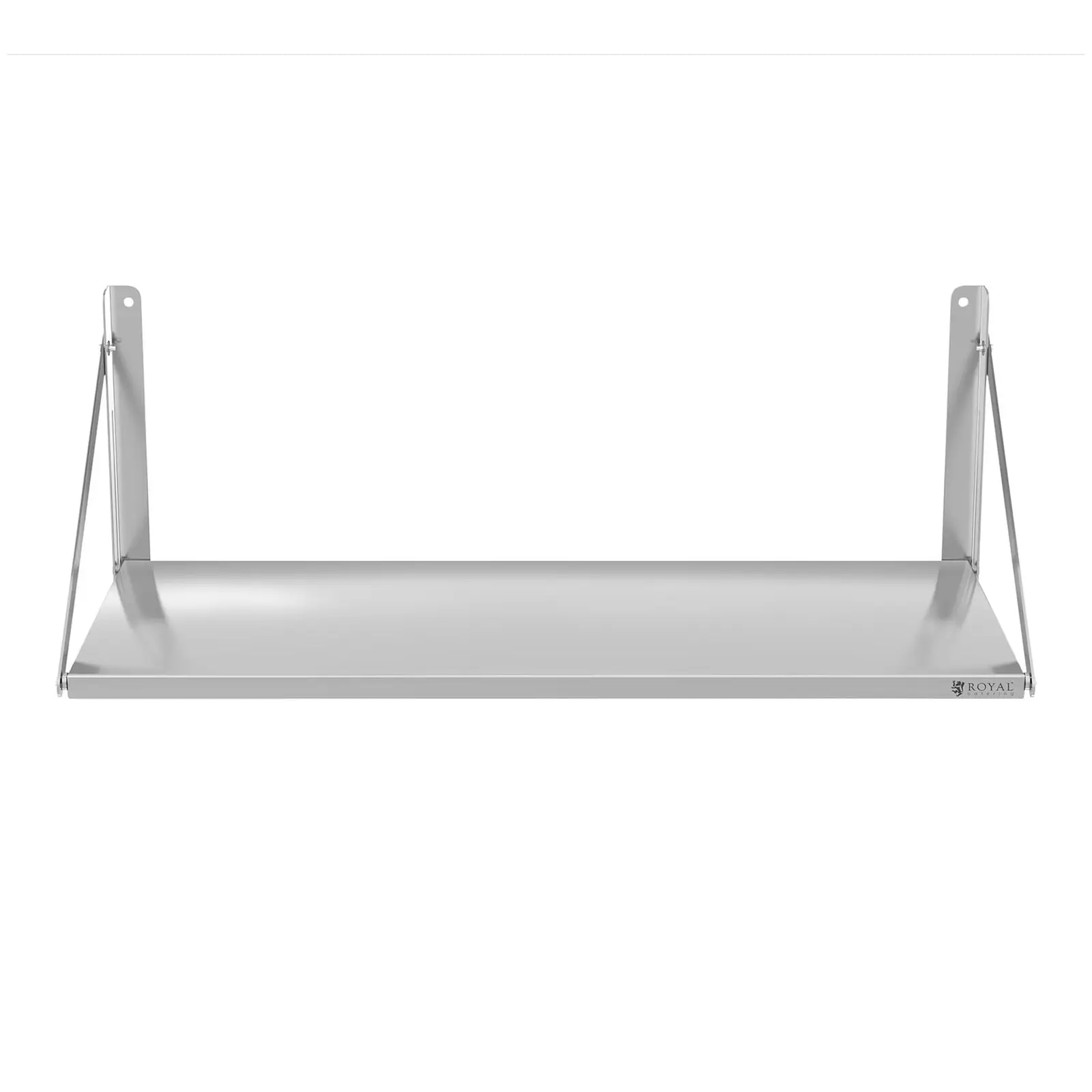 Wall Shelf - foldable - bar design - 120 x 45 cm - 40 kg - stainless steel