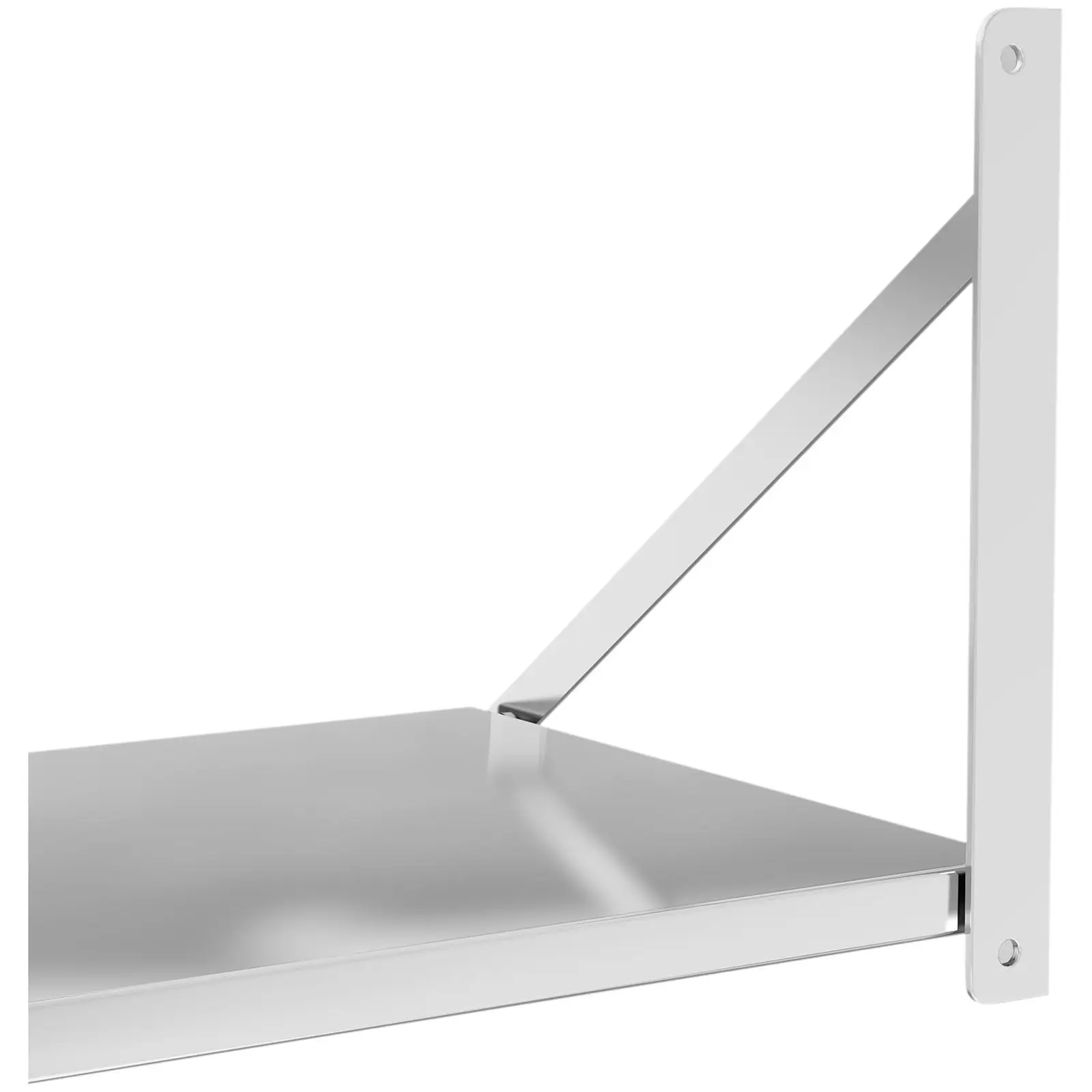 Wandbord - klappbar - 100 x 45 cm - 40 kg - Edelstahl