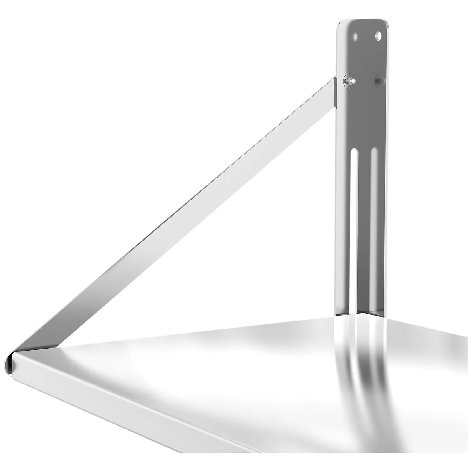 Wall Shelf - folding - 100 x 45 cm - 40 kg - stainless steel