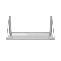 Wall Shelf - folding - 100 x 45 cm - 40 kg - stainless steel