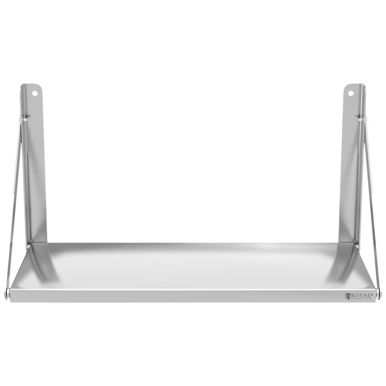 Edelstahl Wandbord 40x20 Cm – AISI 430, Robust, Einfache Montage, Für Küche, Gastro & Gewerbe, Belastbar 40 Kg