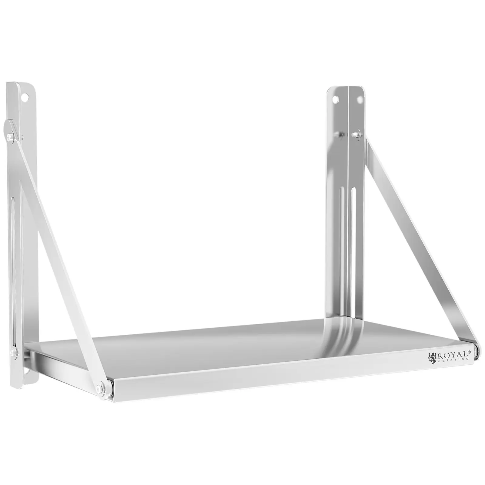 Wall Shelf - folding - 60 x 30 cm - 40 kg - stainless steel