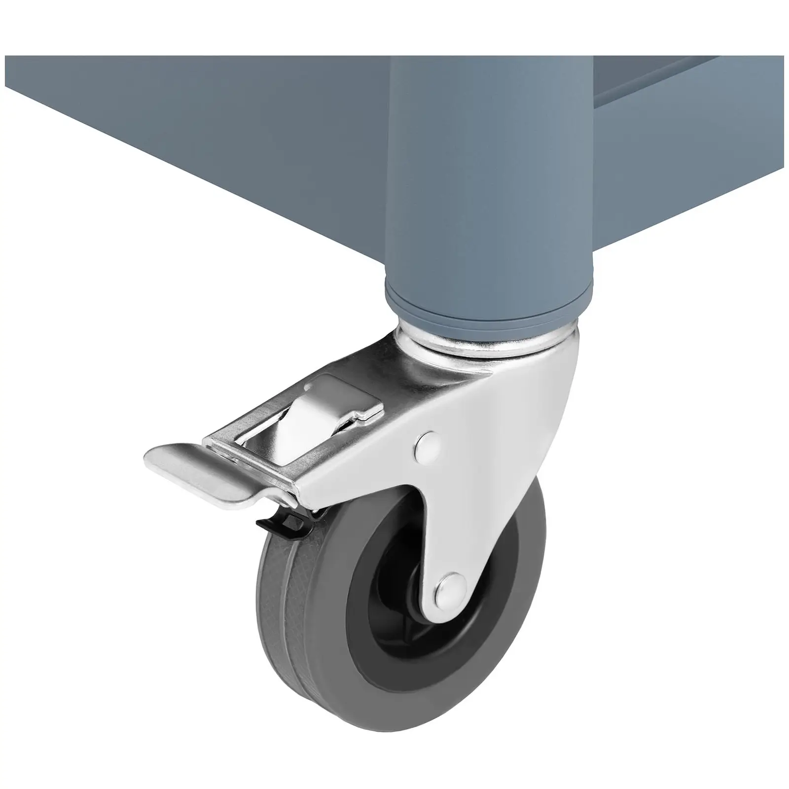 Chariot de service - 3 plateaux - 63 x 40 cm - 90 kg - Gris (Charge max.: 150 kg)