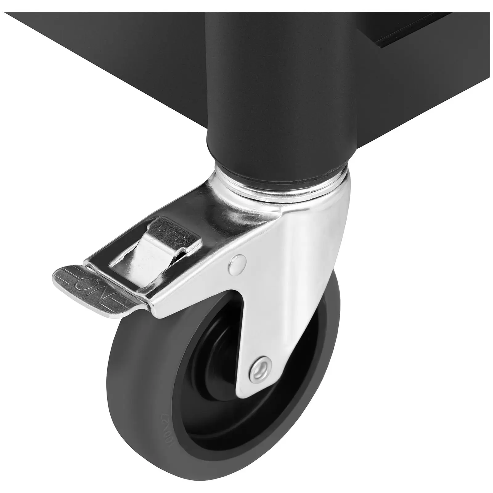 Chariot de service - 3 plateaux - 49 x 84,5 cm - 90 kg - Noir (Charge max.: 150 kg)