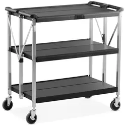 Service Cart - 3 shelves - 90 kg - 51.2 x 83 cm - folding