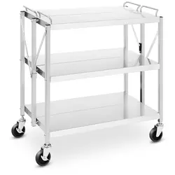 Service Cart - 3 selves - 90 kg - 50 x 83 cm - folding