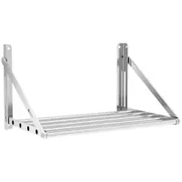 Wandplank - inklapbaar - 60 x 45 cm - 40 kg - roestvrij staal