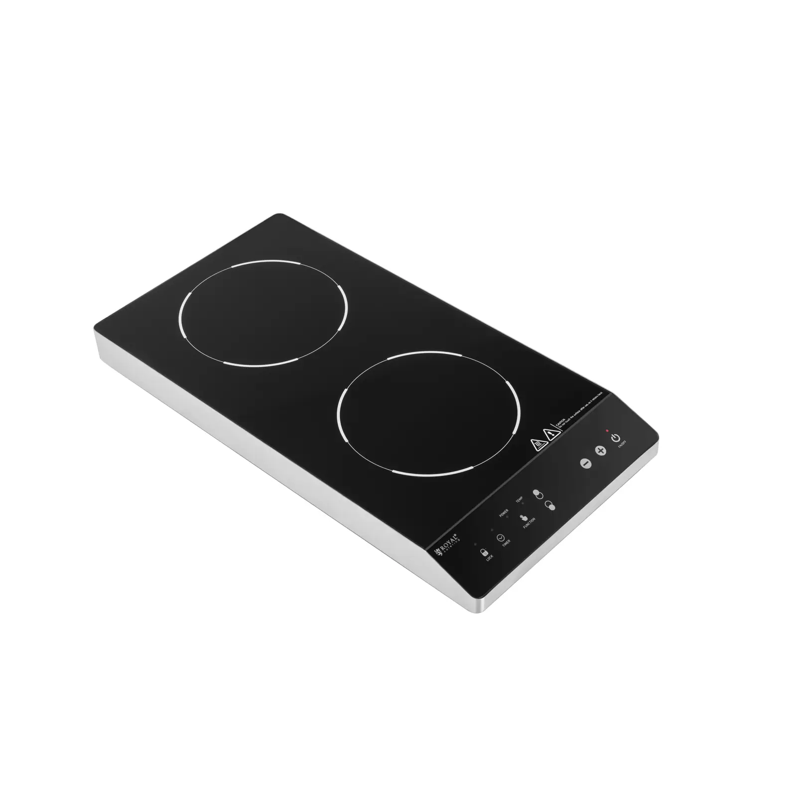 Induction Cooker - 2 x 22 cm - 60 to 240 °C - timer
