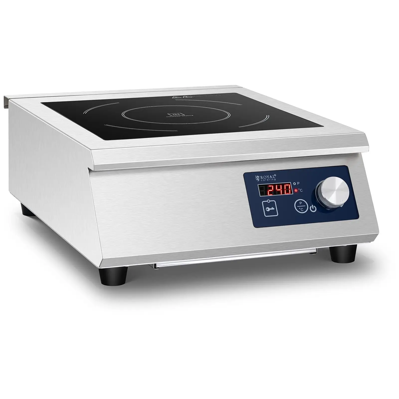 Induktionsplatte - 5000 W - 33 cm - 240 °C - Royal Catering