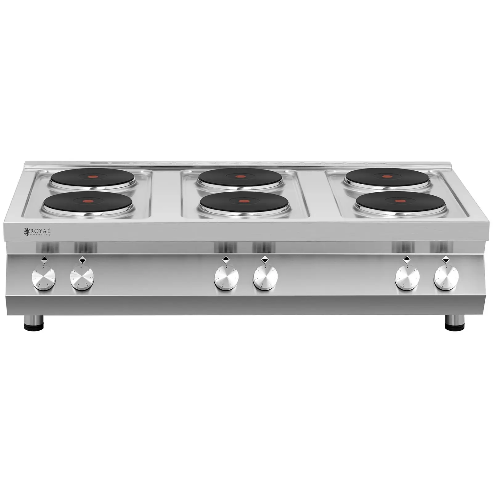 Plaque de cuisson électrique - 15 600 W - 6 feux