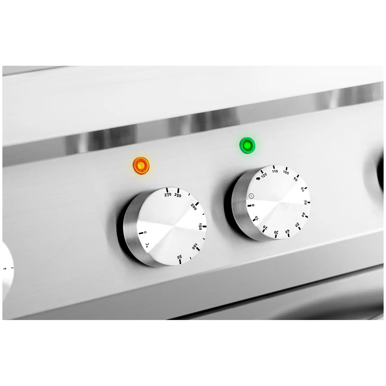 Cuisinière électrique avec plaque de cuisson - 13 400 W - 4 feux - Chaleur tournante (Puissance [W]: 13400)