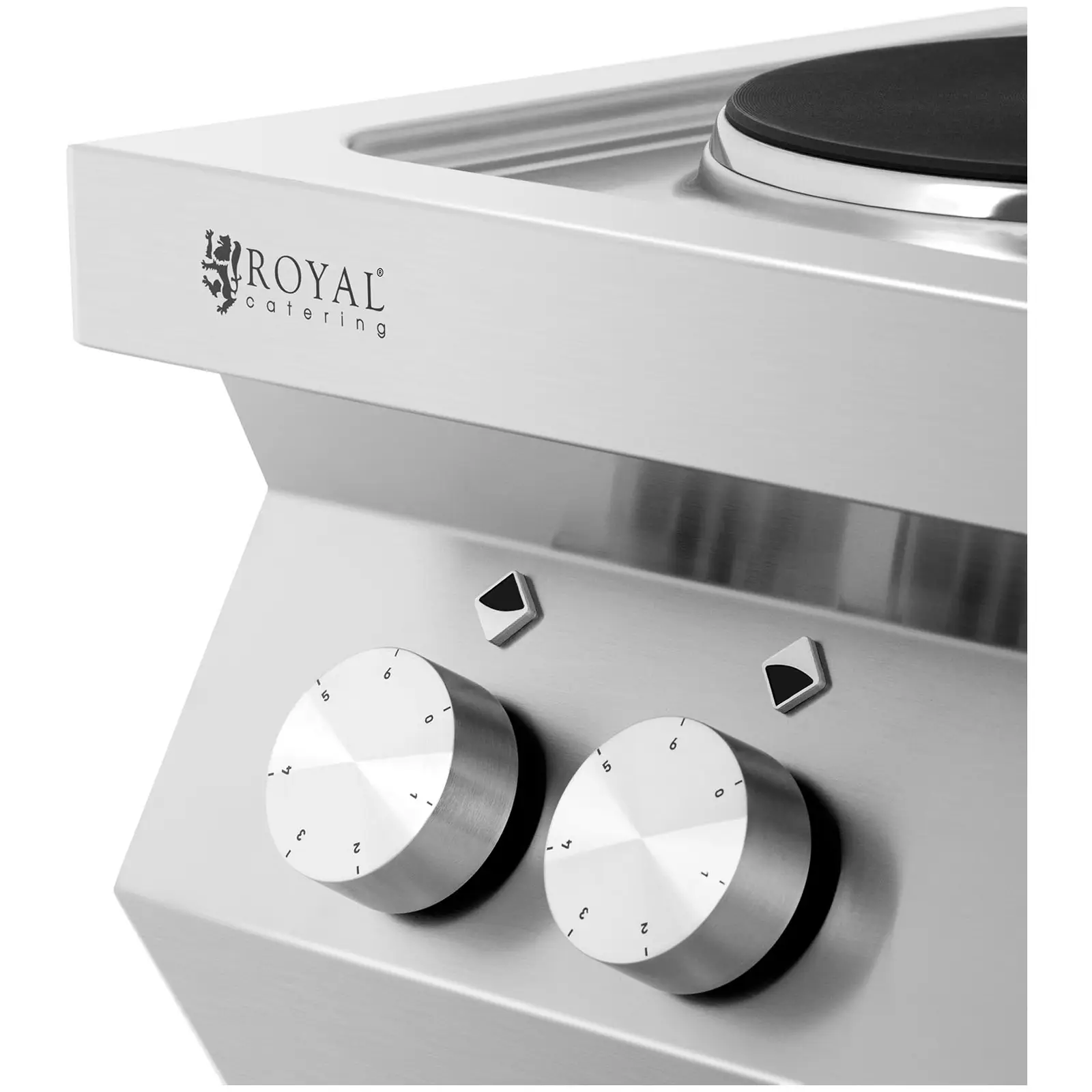 Plaque de cuisson électrique - 10 400 W - 4 feux (Matériau(x): Acier inoxydable)