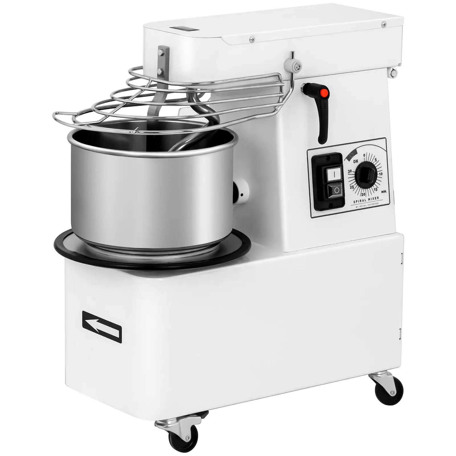 Kneedmachine - 7 L - 29 kg / h - 370 W - kantelbare kop (Vermogen [W]: 370)