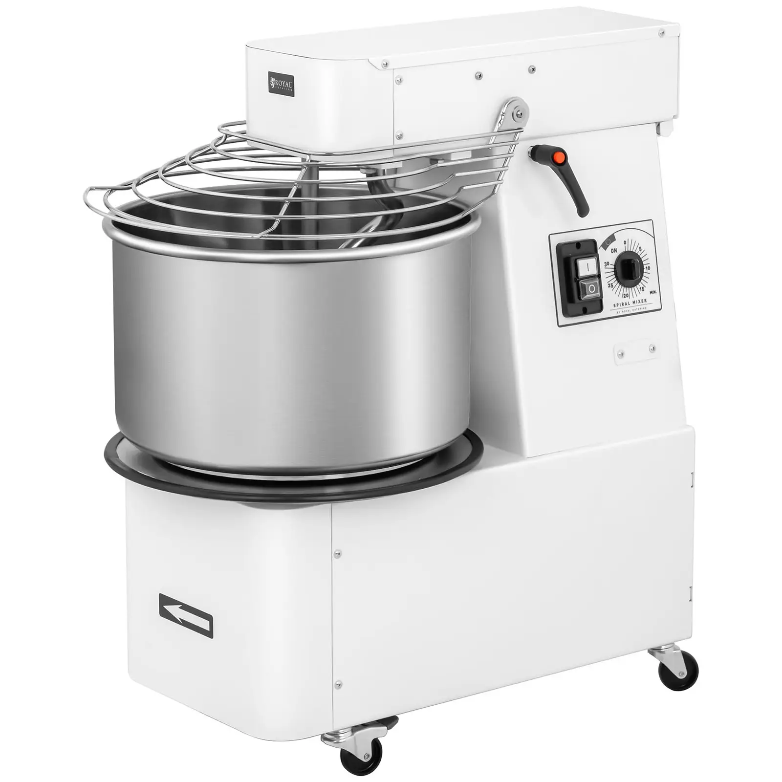 Impastatrice professionale a spirale - 32 litri - 88 kg/h - 1.100 W - Testa pieghevole