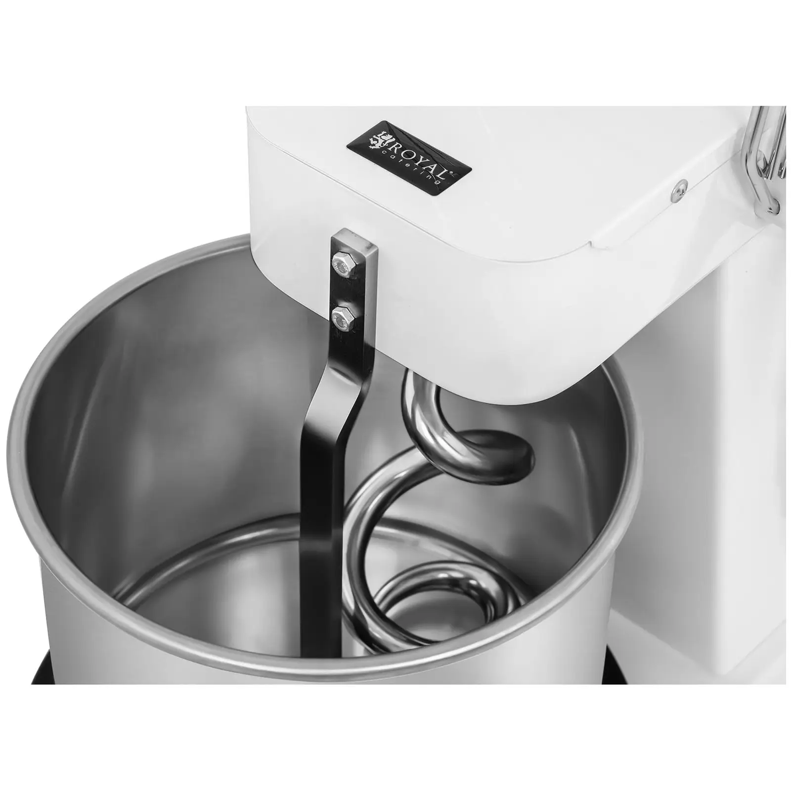 Pétrin professionnel - 10 l - 35 kg/h - 370 W - Tête fixe et cuve non amovible (Contenance du bol: 10 l)