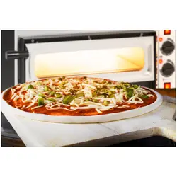 Forno elettrico per pizza professionale - 2 camere - 2 x Ø 32 cm - Porta in vetro