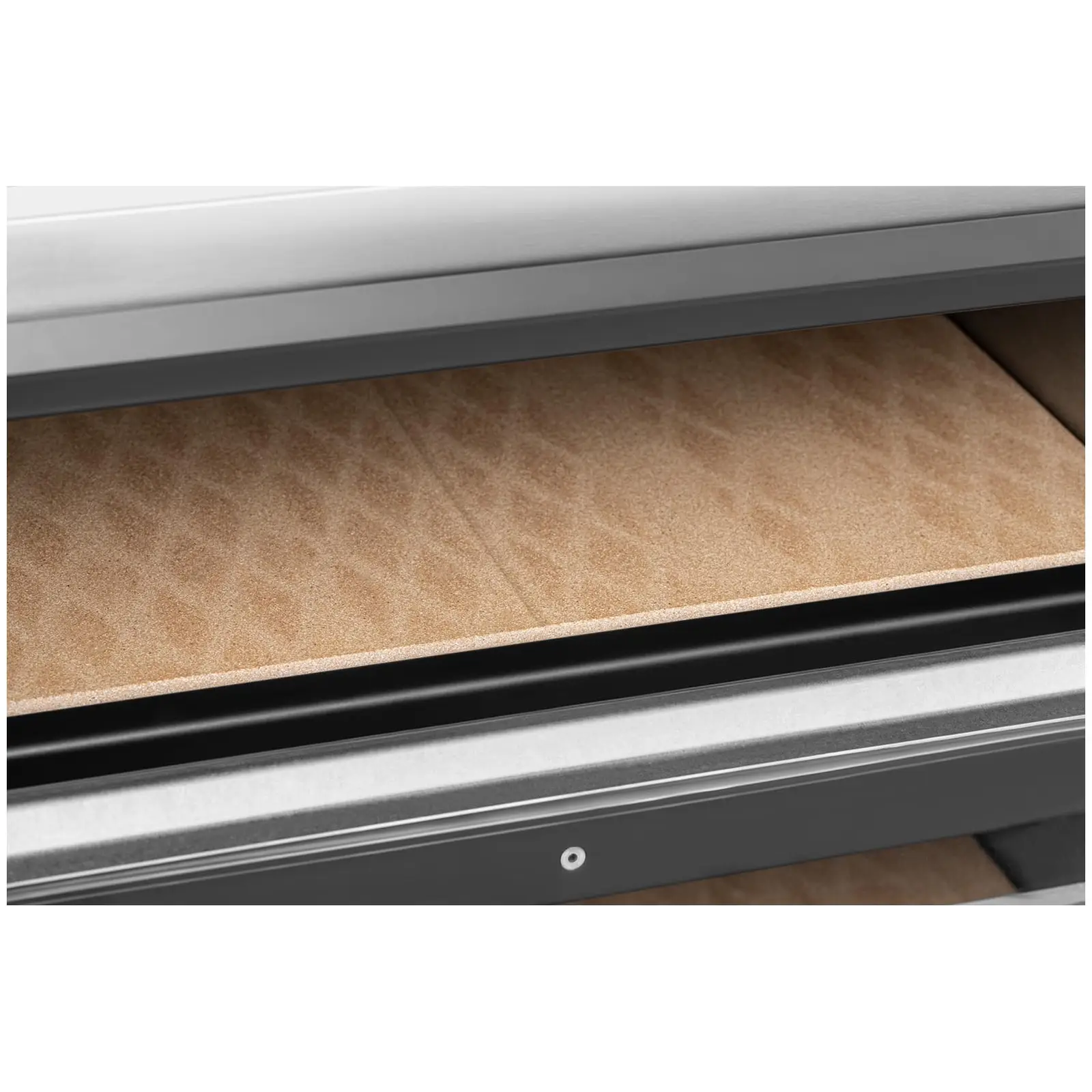 Elektro-Pizzaofen - 1+1 x 32 cm - 2 Kammern - 3200 W - 400 V - manuell - Royal Catering