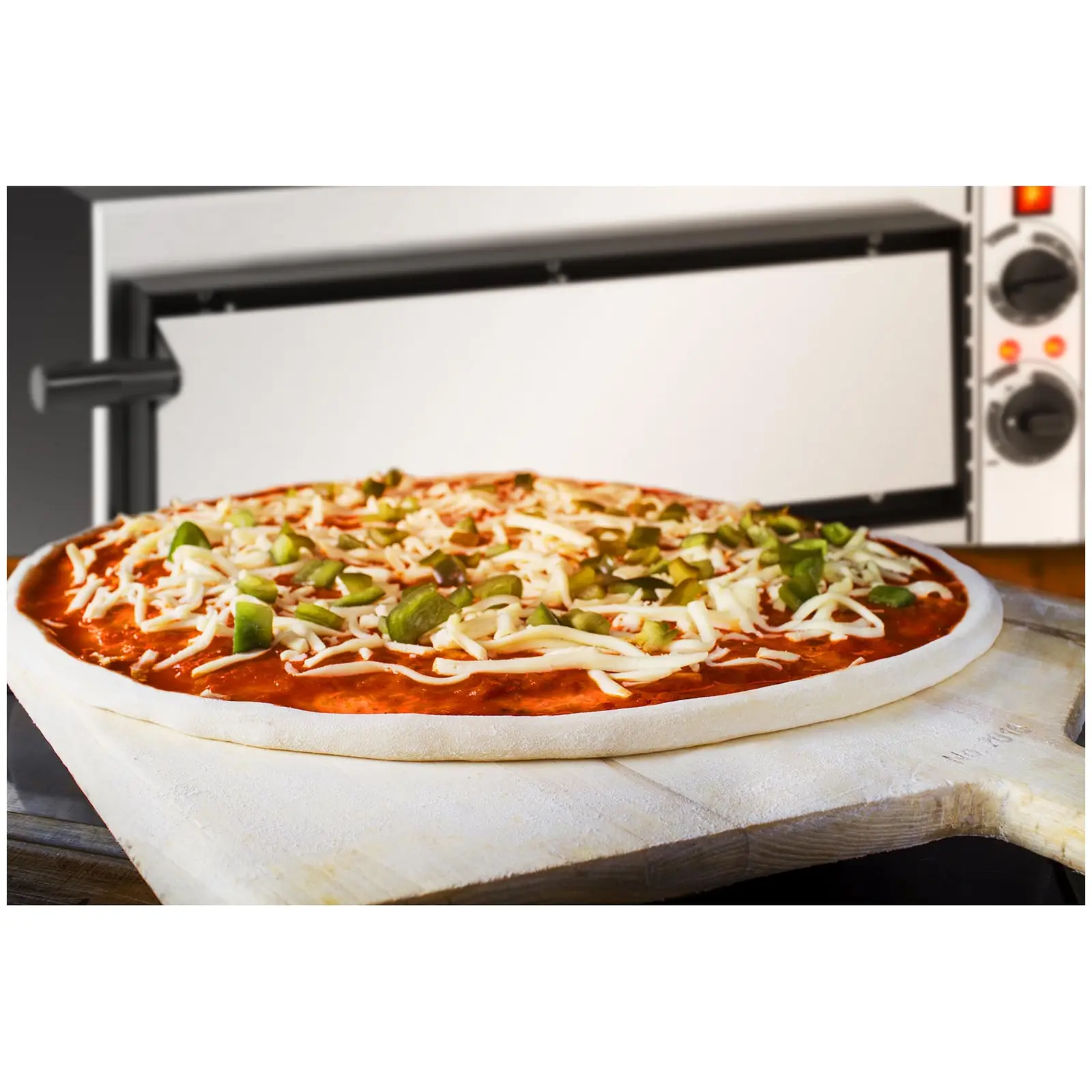 Four à pizza - 1 chambre - Ø 32 cm (Matériau(x): Acier inoxydable)