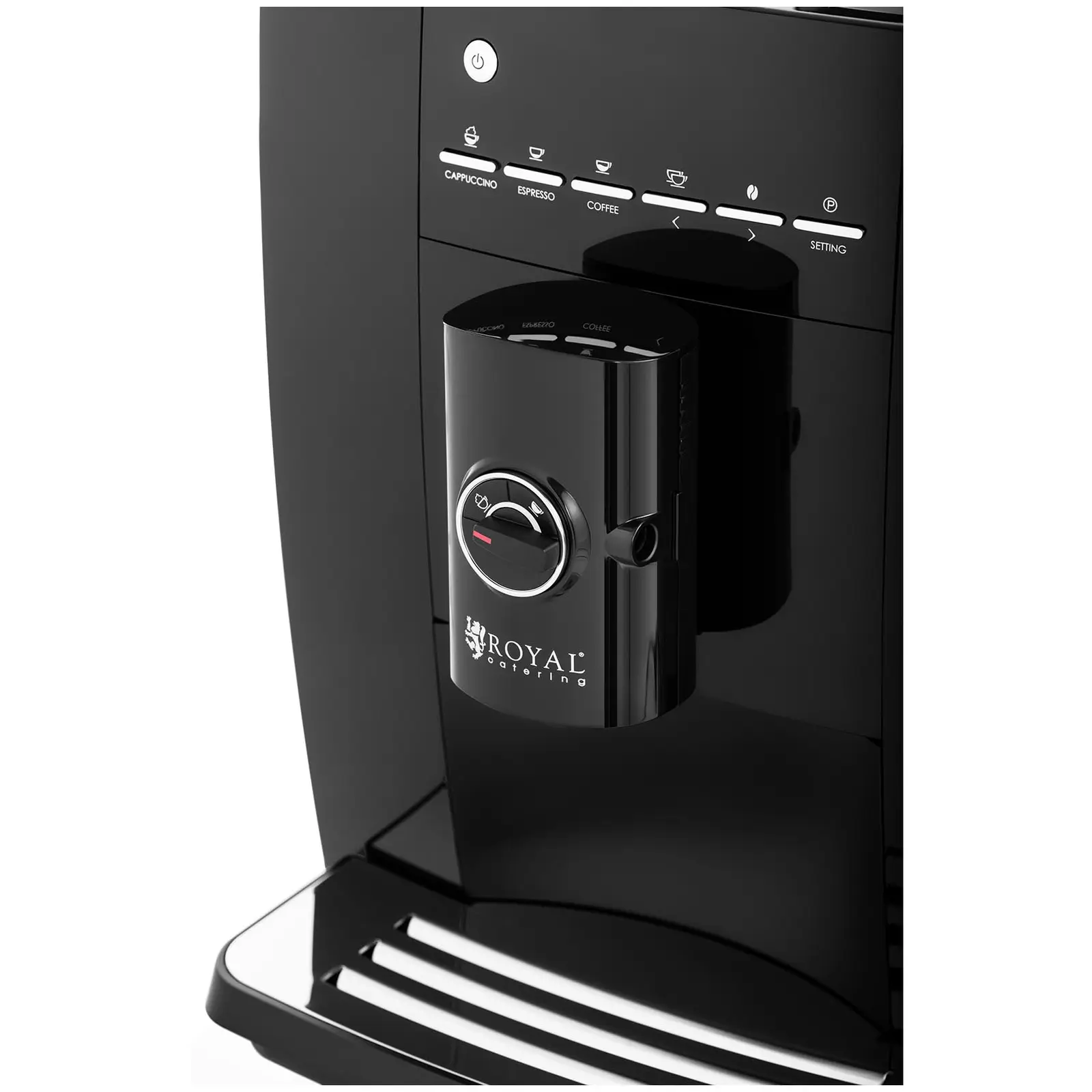 Plně automatický kávovar - do 250 g kávových zrn - napěňovač mléka (Barva: Černá)