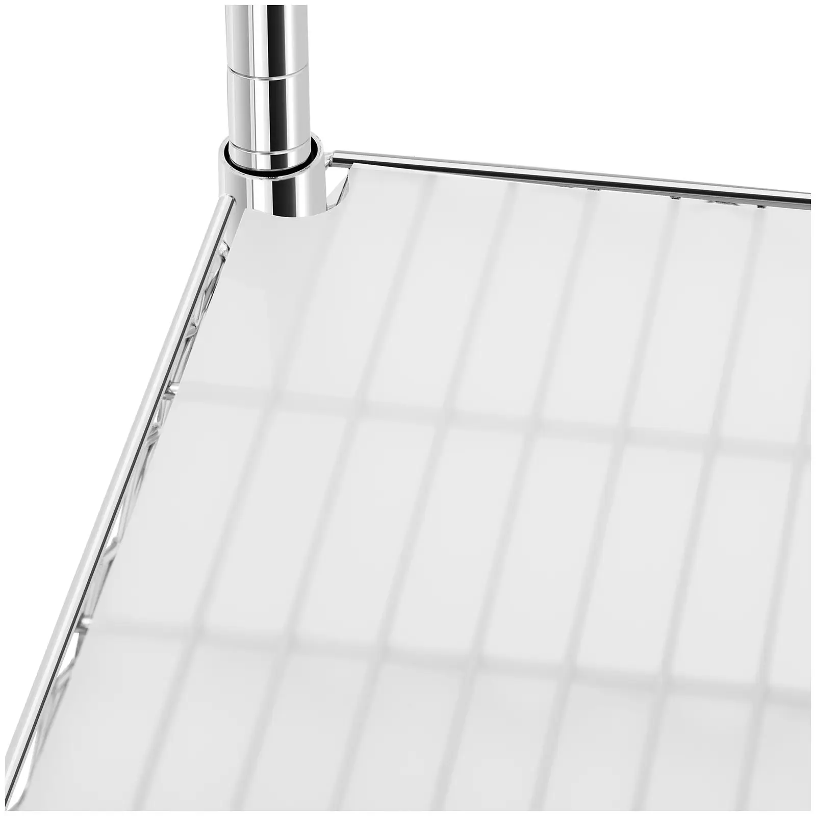 Étagère métallique - 120 x 60 x 180 cm - 1 000 kg - Tapis en plastique compris (Nombre de tapis: 4)