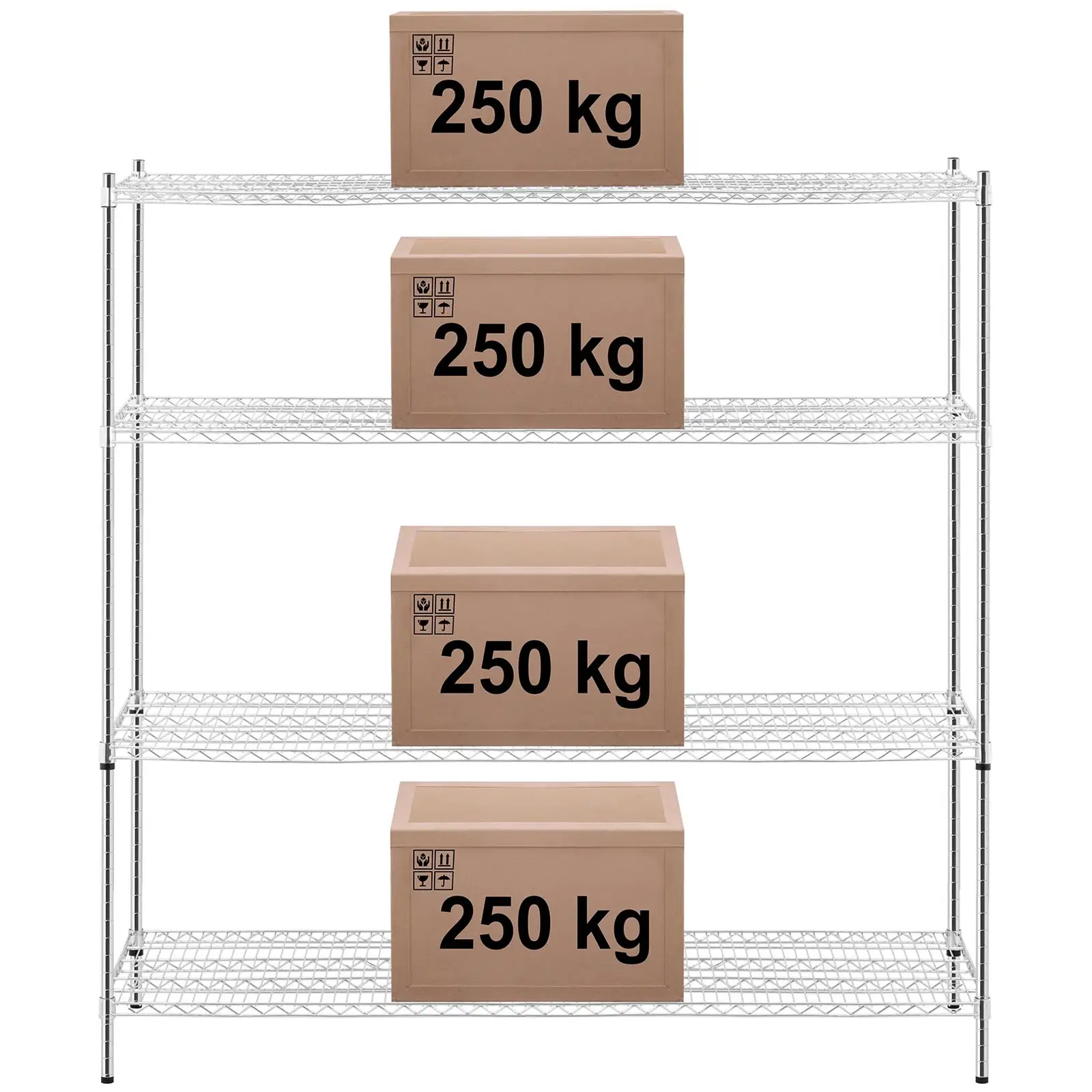 Metal Shelving Unit - 180 x 60 x 180 - 1,000 kg