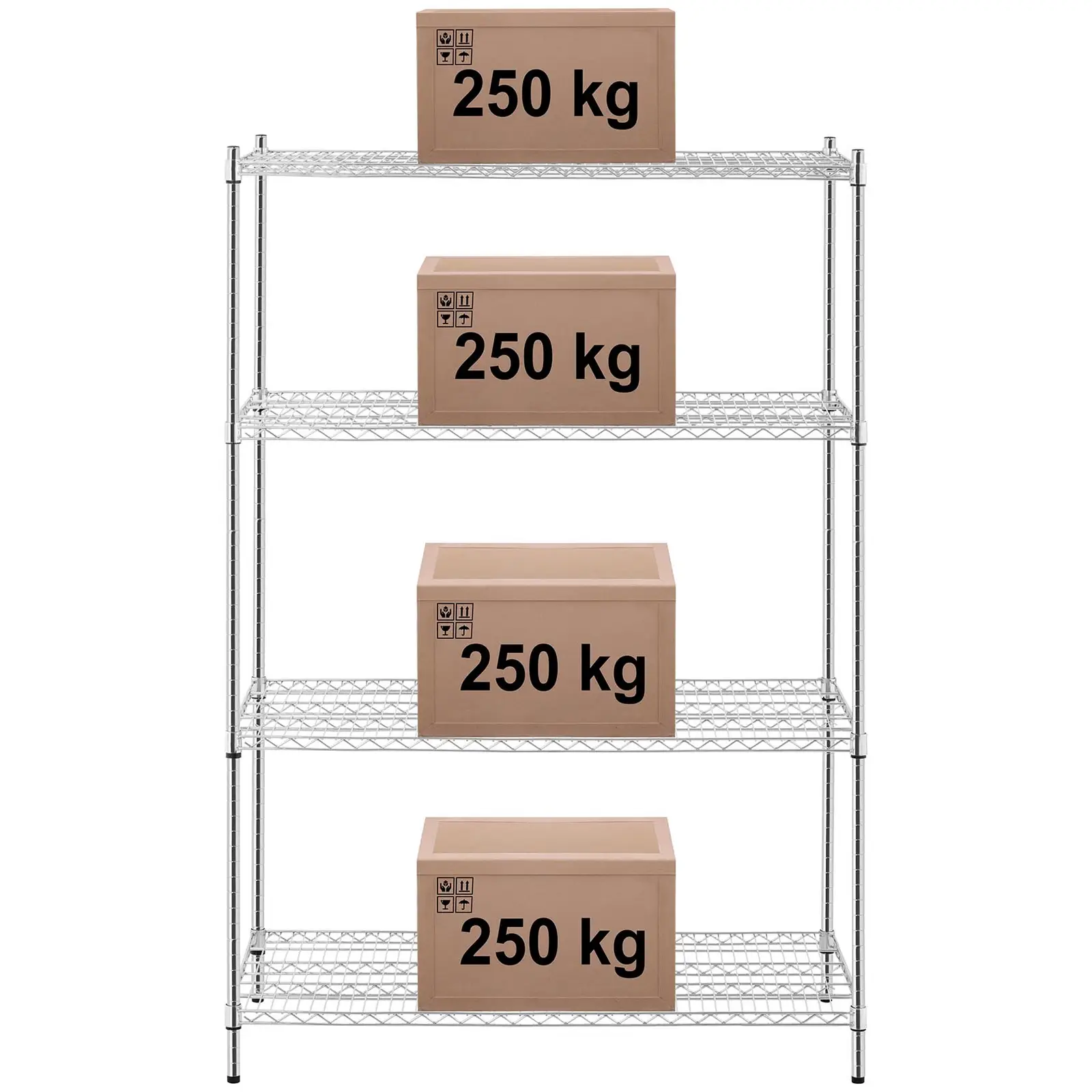 Metal Shelving Unit - 120 x 60 x 180 - 1,000 kg