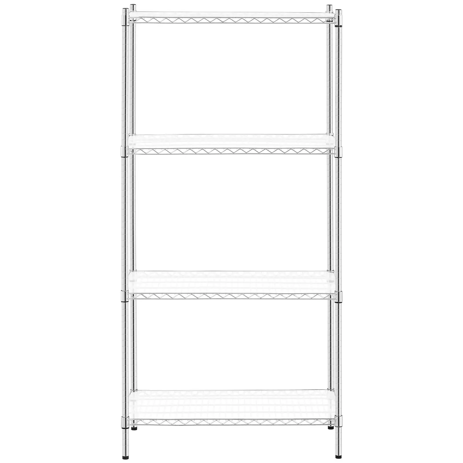 Kovový regál - 90 x 45 x 180 cm - 1 000 kg - s rohožemi (Nosnost - max. nosnost: 1000 kg)