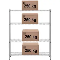 Μεταλλική μονάδα ραφιών - 150 x 45 x 180 - 1.000 kg