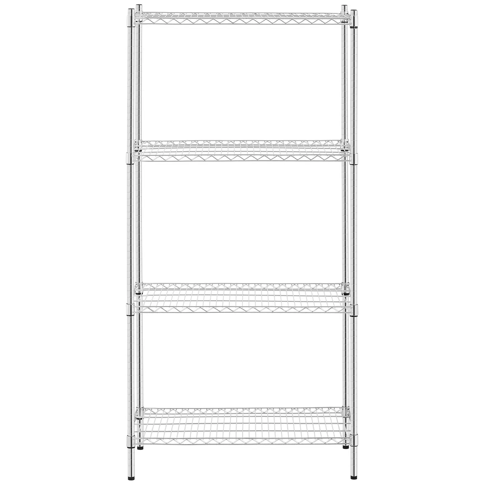 Étagère métallique - 90 x 45 x 180 cm - 1 000 kg (Nombre d'inserts: 4 Pc)