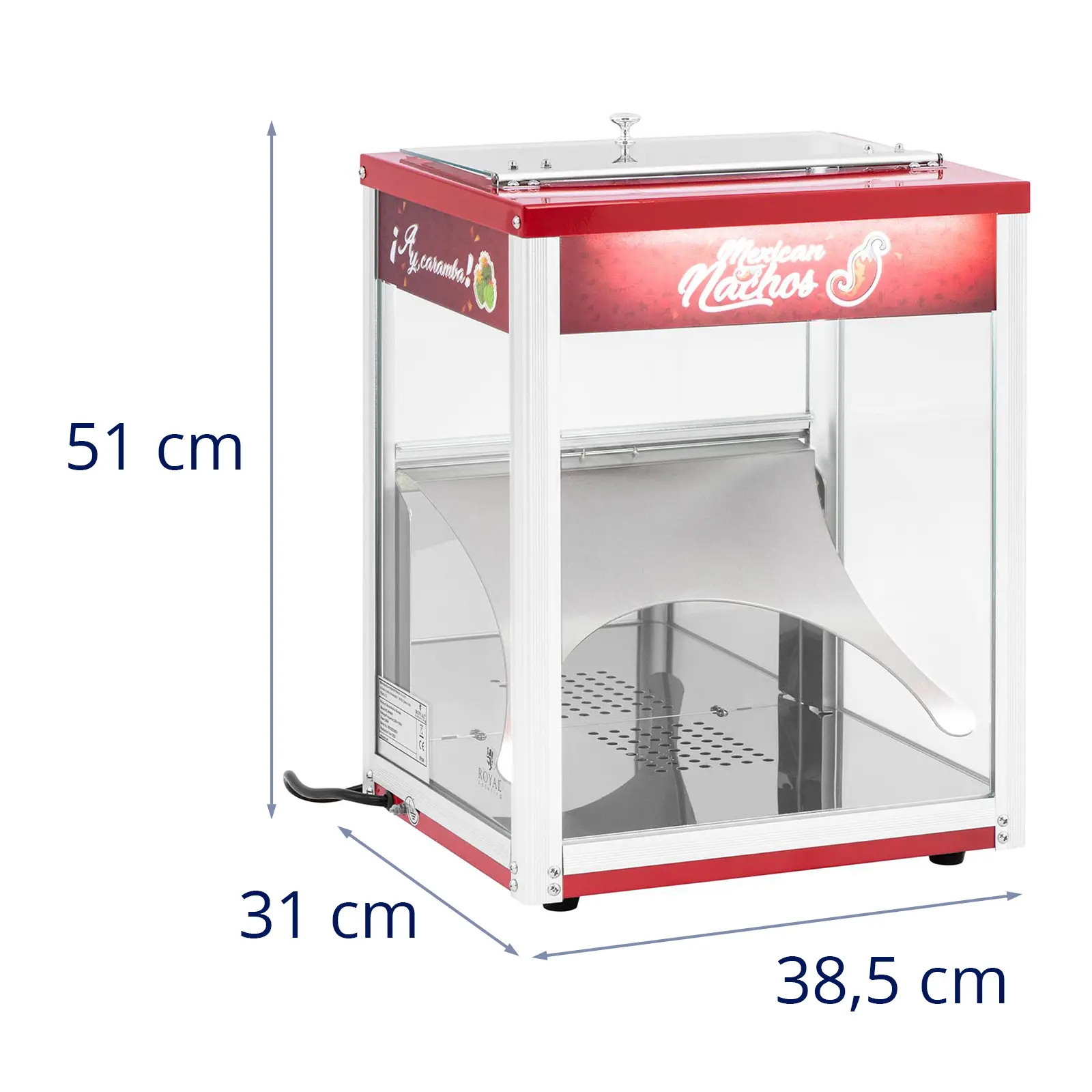 Ohřívač Nacho - 45 L - LED osvětlení - Royal Catering (Vyhřívané skladování: Ano)