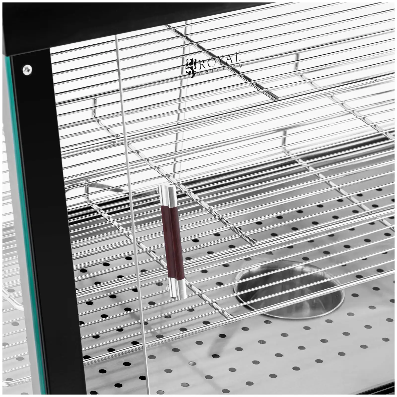 Vitrine chauffante - 150 L - 1600 W - 3 grilles de rangement - Royal Catering