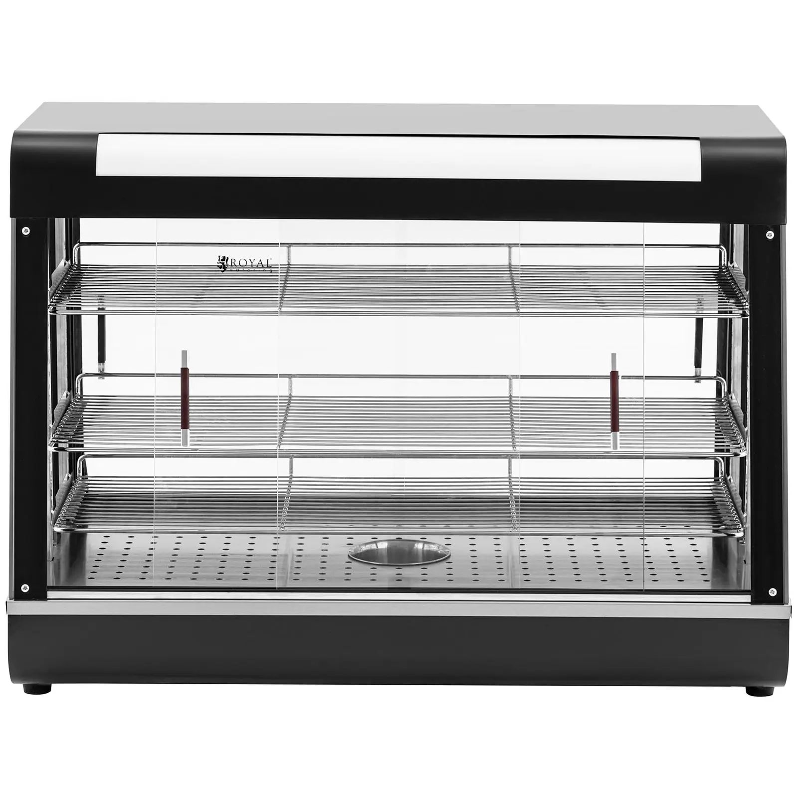 Vetrina calda da banco - 150 L - 1600 W - 3 superfici di appoggio - Royal Catering