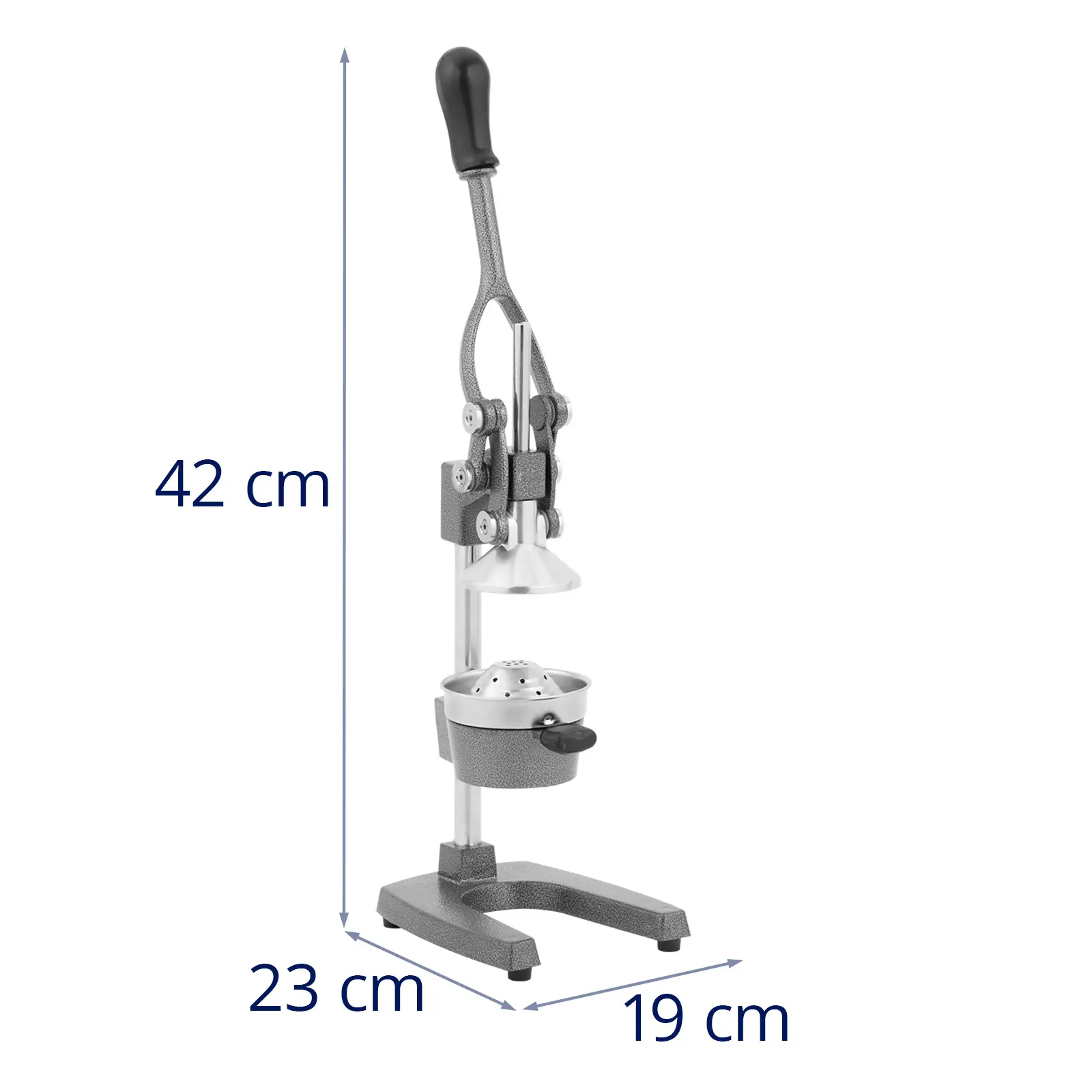 Presse agrume manuel à levier - fonte & acier inoxydable (Poids: 5.5 kg)