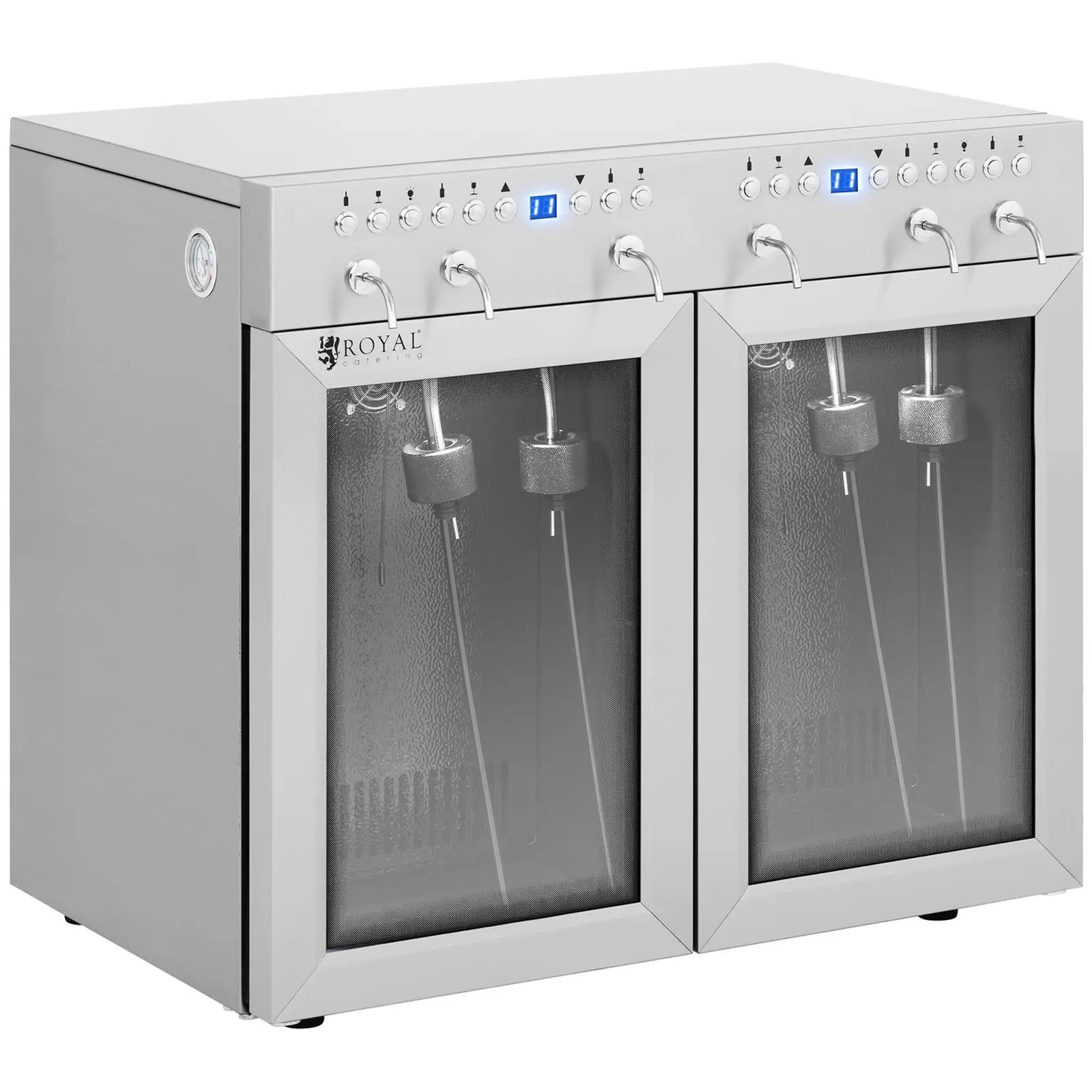 Wine Fridge with taps 6 bottles stainless steel www.expondo.ie