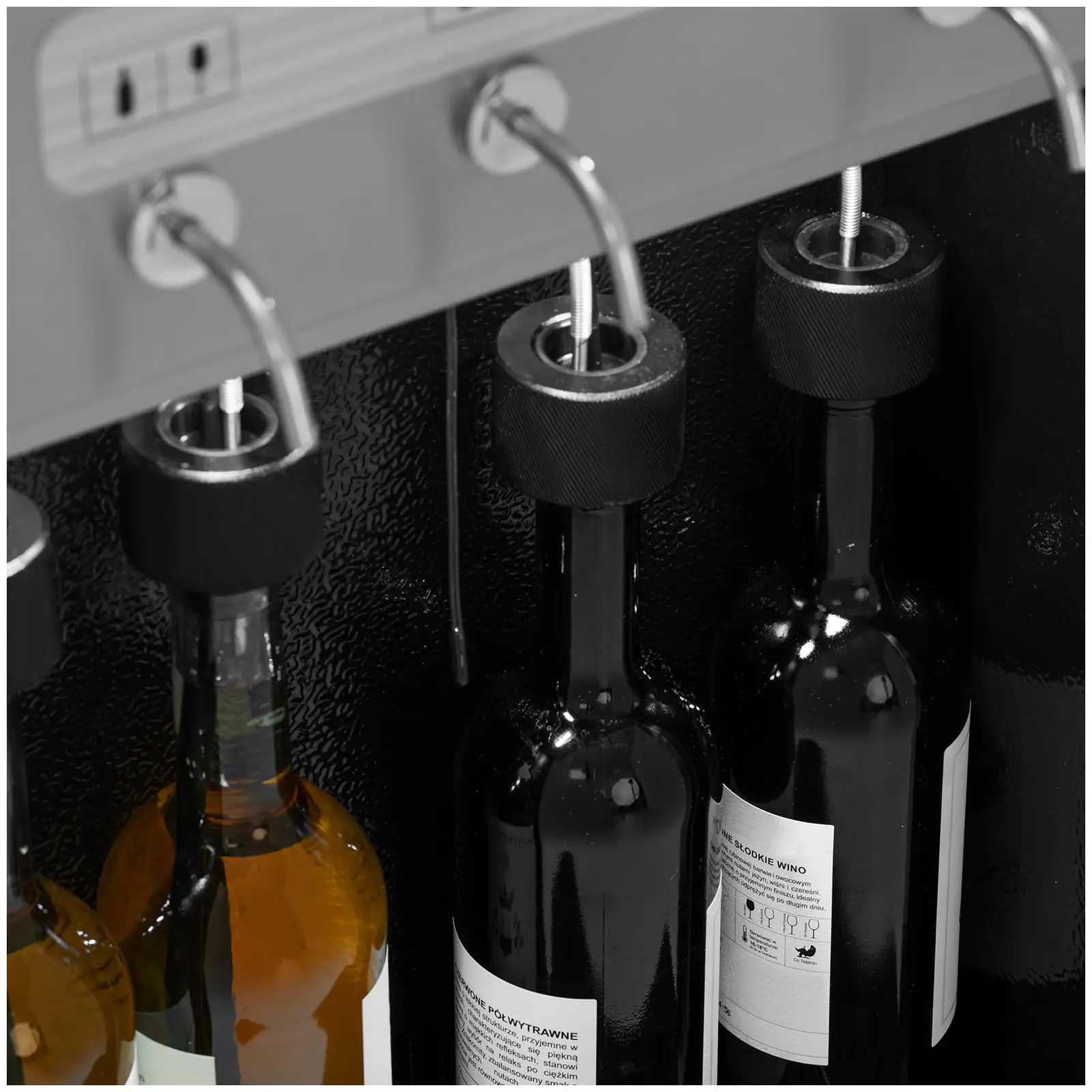 Wine Fridge - with taps - 4 bottles - stainless steel