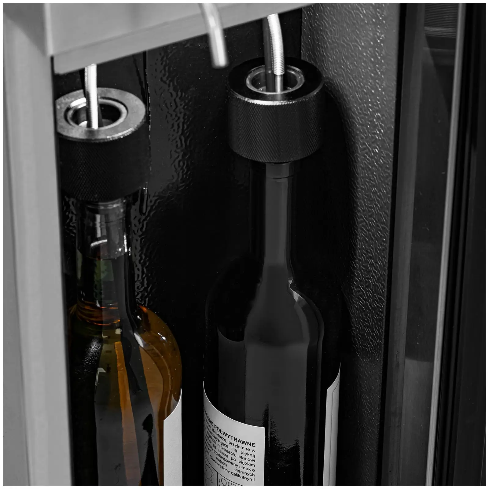 Weinkühlschrank - mit Ausschank - 2 Flaschen - Edelstahl