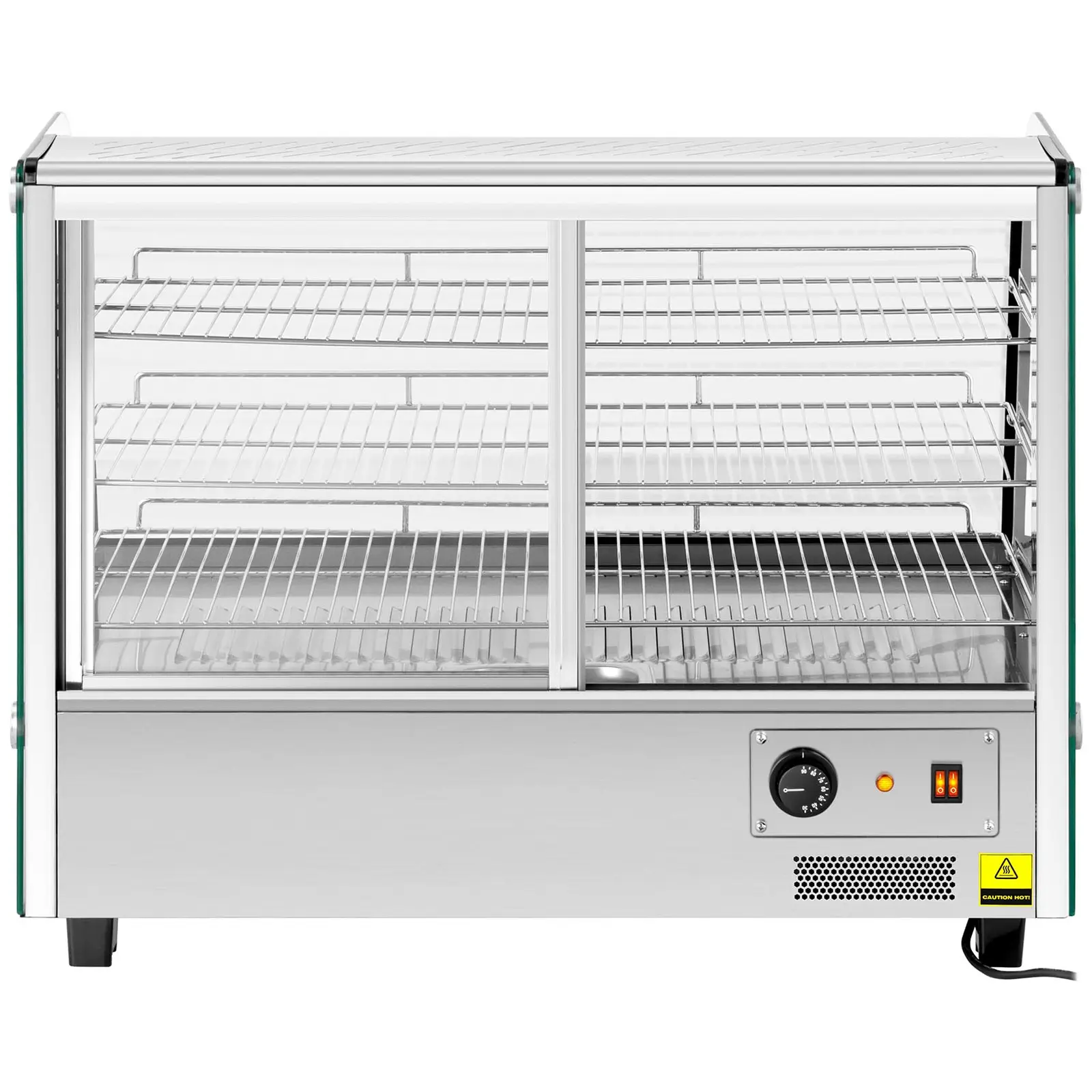 Teplá vitrína - 160 L - 1 500 W - osvětlení (Objem: 160 l)