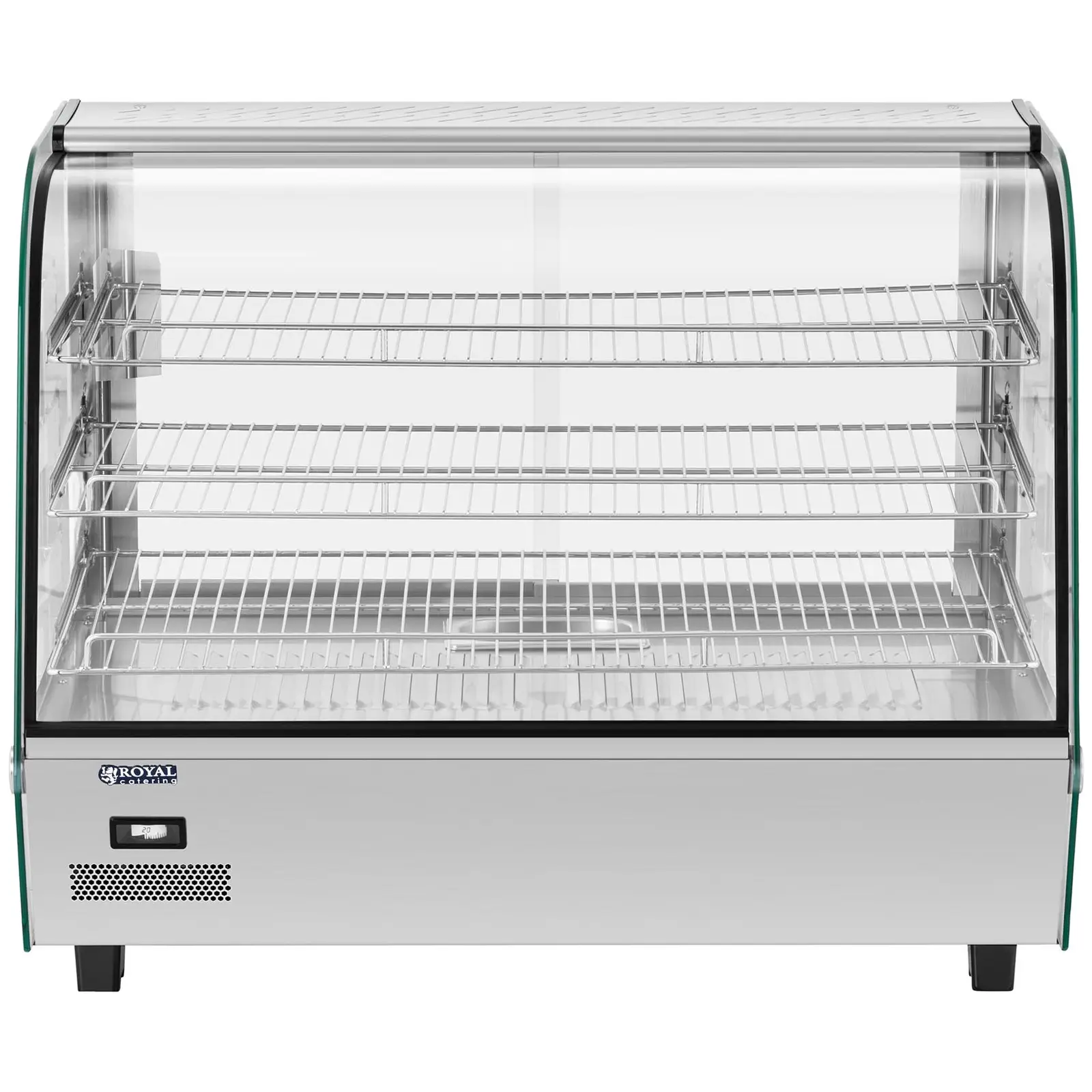 Teplá vitrína - 160 L - 1 500 W - osvětlení (Ovládání teploty: Ano)