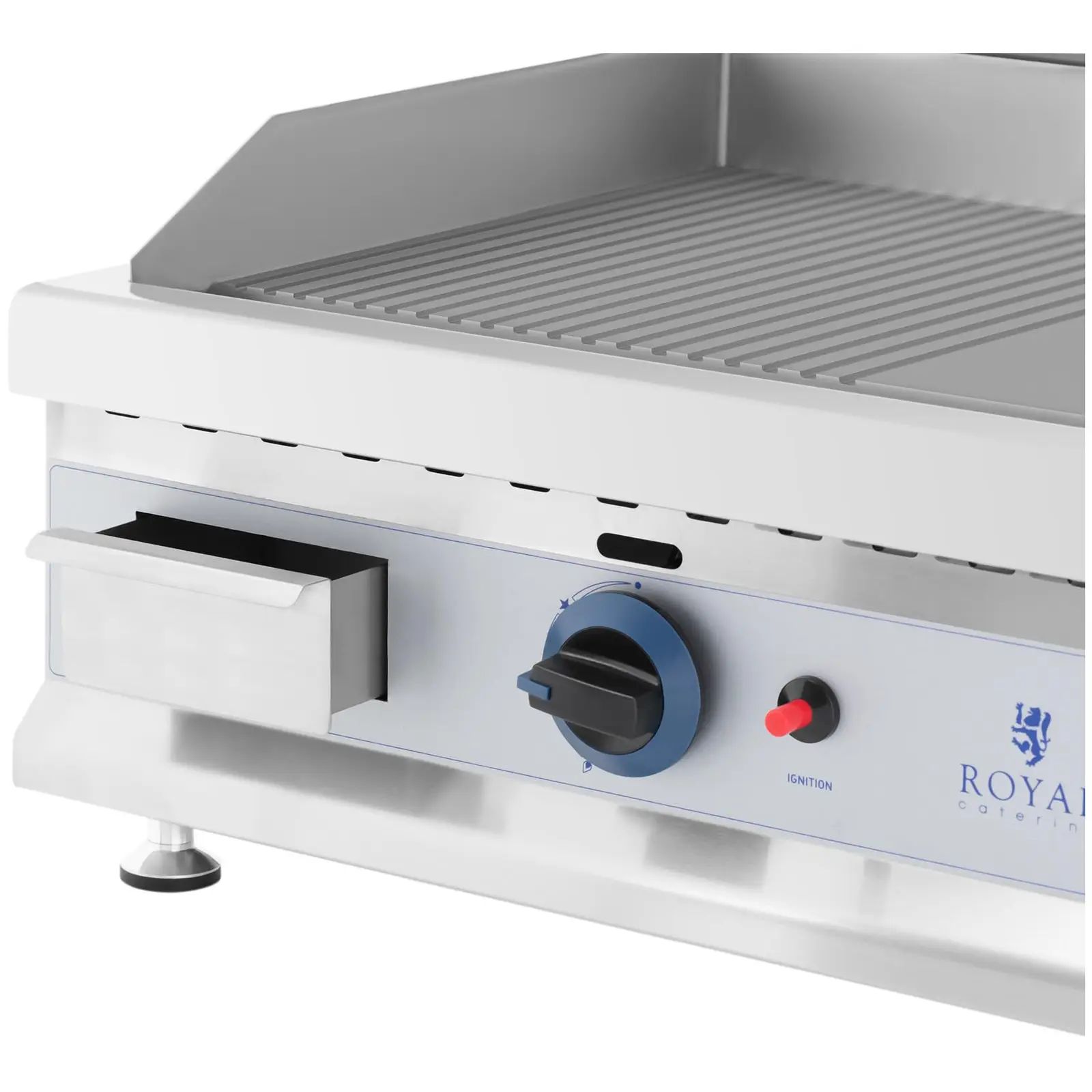 Doppel-Gasgrill - 74,5 x 40 cm - glatt/geriffelt - 2 x 3.100 W - Erdgas - 20 mbar