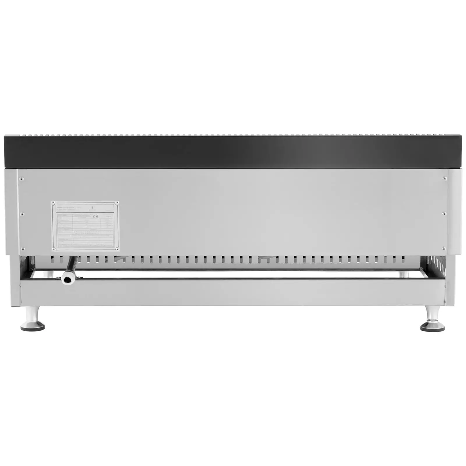 Plancha à gaz double - 74,5 x 40 cm - Lisse/rainurée - 2 x 3 100 W - Gaz naturel - 20 mbar (Pression maximale: 0.02 Bar)